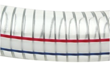 สายยางใสหุ้มลวดสปริง PVC Steel Wire Hose